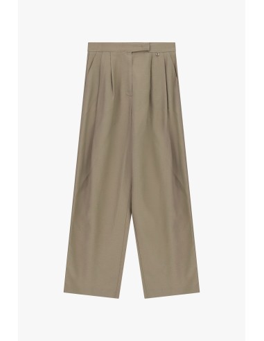 Dixie Palazzo-broek met hoge taille en plooien aan de voorkant
