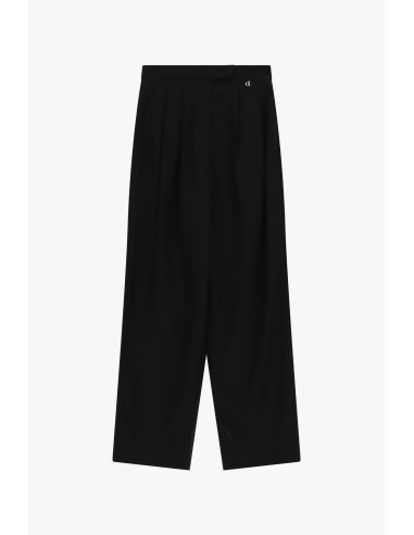 Dixie Palazzo-broek met hoge taille en plooien aan de voorkant