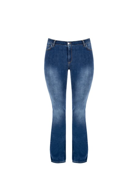 Curvy flared jeans, medium wash, Rinascimento Curvy