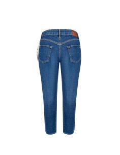 Rinascimento Curvy Curvy straight jeans met afneembare parelketting 2