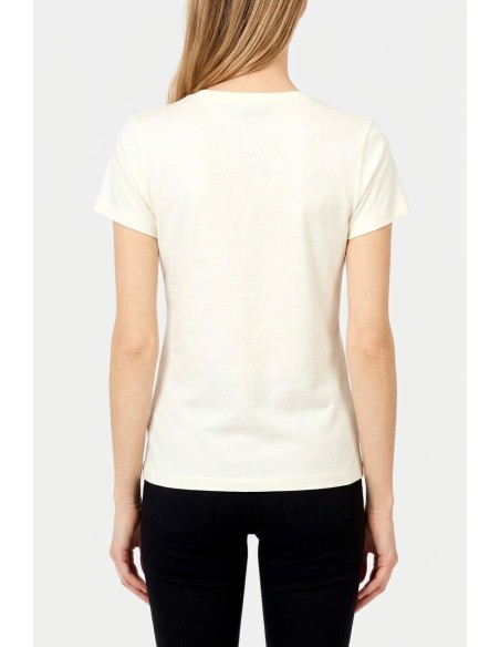 T-shirt met print en strass van Liu Jo