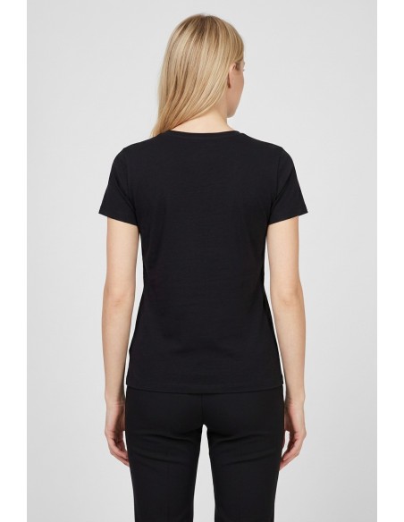 T-shirt met print en strass van Liu Jo