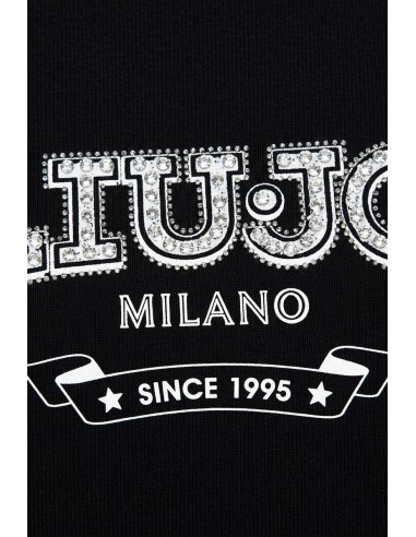 T-shirt met logo en edelstenen van Liu Jo
