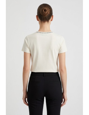 T-shirt met logo en edelstenen van Liu Jo