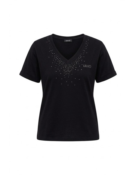 T-shirt met strass van Liu Jo