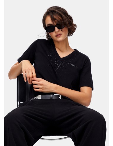 T-shirt met strass van Liu Jo