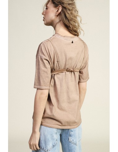 T-shirt met korte mouwen en aangebrachte bloemendetails Dixie
