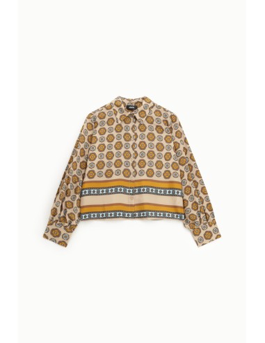 Dixie overhemd met levendige geometrische print