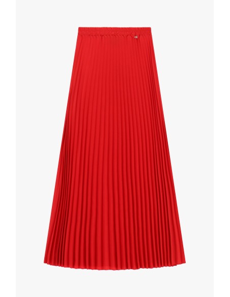 Geplooide midi-rok met elastische taille Dixie