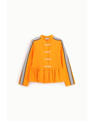 Sweatshirt zonder capuchon met knoop en volant Dixie