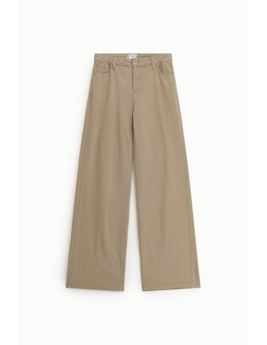 Wijde broek met vijf zakken en hoge taille, alstublieft