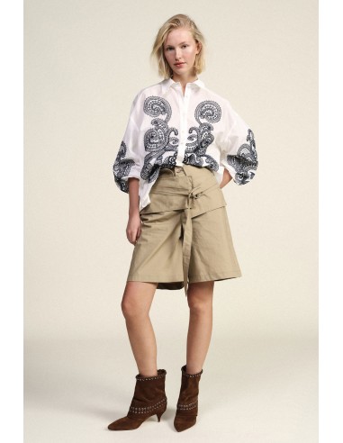 Short met brede tailleband en D-ringdetail Dixie