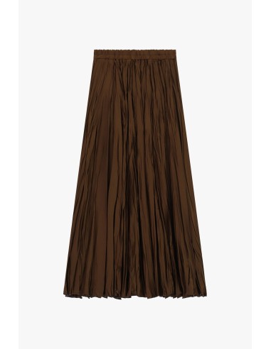 Geplooide midi-rok met elastische taille Dixie