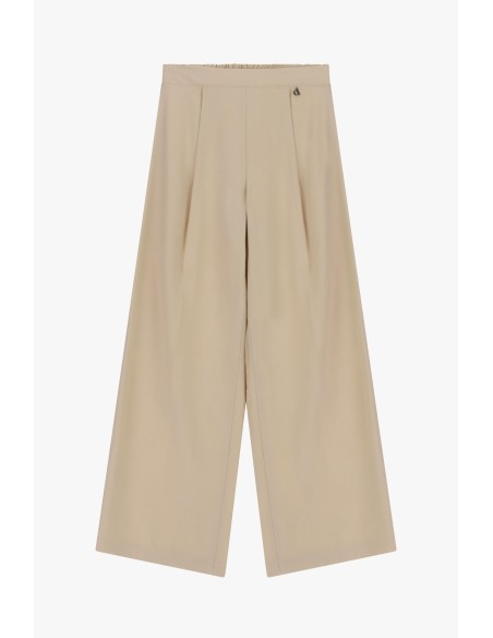 Dixie Palazzo-broek met hoge taille en plooien aan de voorkant