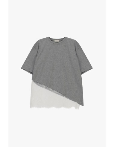 Dixie T-shirt met korte mouwen en asymmetrische details