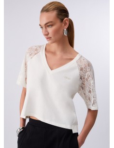 T-shirt met kanten details van Liu Jo