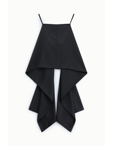 Top met dunne spaghettibandjes en asymmetrische drapering Dixie