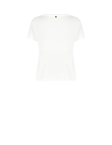 Regular T-shirt van katoen "The Devil Wears Prada" met lippenstiftdruk van Rinascimento