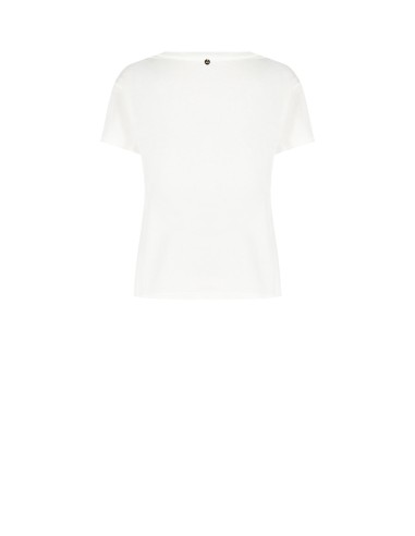 Regular katoenen T-shirt «The Devil Wears Prada» Miranda met strassdetails van Rinascimento