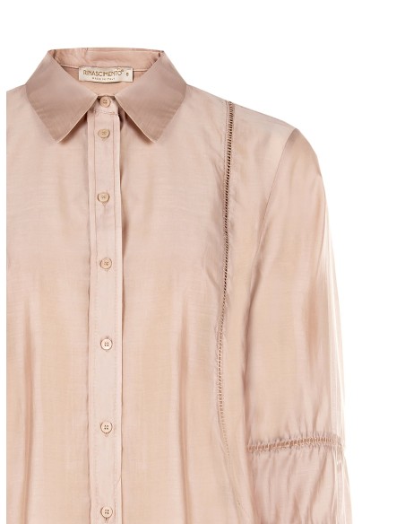 Ultralichte blouse van Lyocell-mix met opengewerkte details van Rinascimento