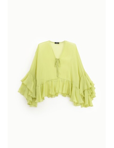 Dixie blouse met brede volants