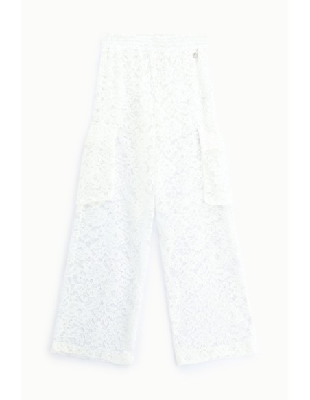 Dixie Palazzo-broek met wijde pijpen van kant