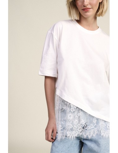 Dixie T-shirt met korte mouwen en asymmetrische details