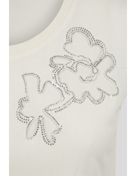 T-shirt met cut-out van Liu Jo