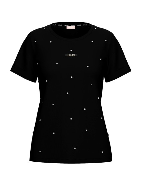 T-shirt met strass van Liu Jo