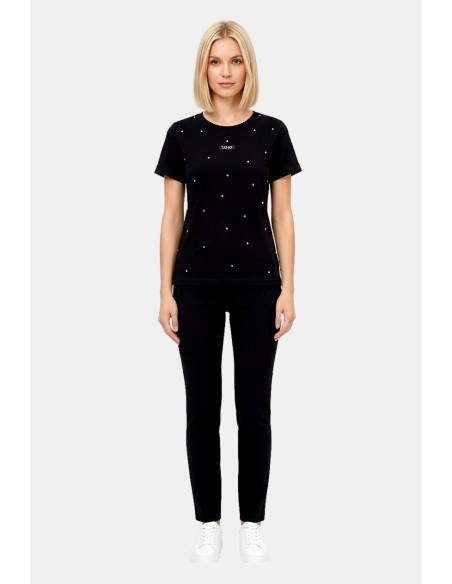 T-shirt met strass van Liu Jo