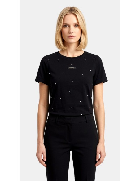 T-shirt met strass van Liu Jo