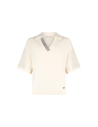 T-shirt met geperforeerde details van Liu Jo