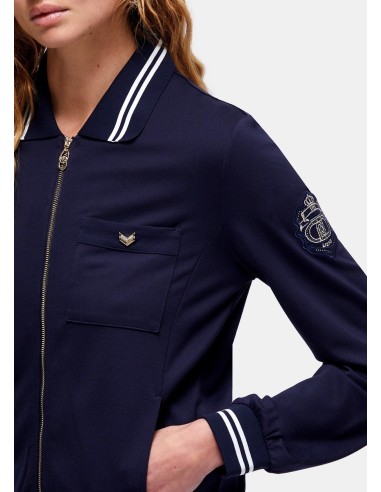 Interlock-hoodie met rits van Liu Jo