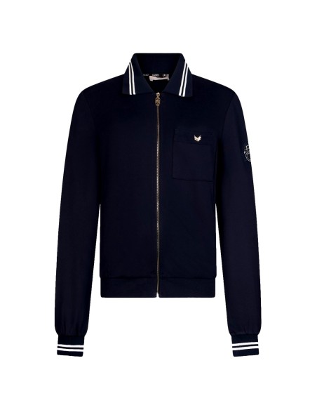 Interlock-hoodie met rits van Liu Jo