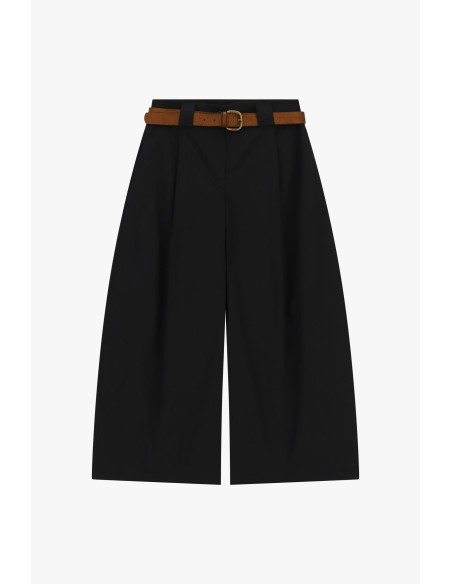 Dixie Palazzo-culottebroek met hoge taille en riem