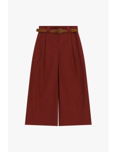 Dixie Palazzo-culottebroek met hoge taille en riem