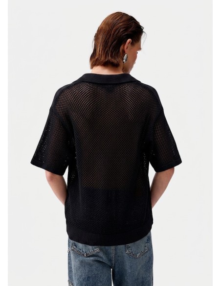 T-shirt met geperforeerde details van Liu Jo