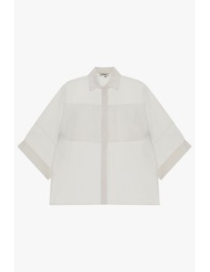 Transparante oversized blouse met driekwartmouwen Dixie 2