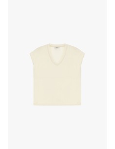 Ruime blouse met V-hals en korte mouwen Dixie 2