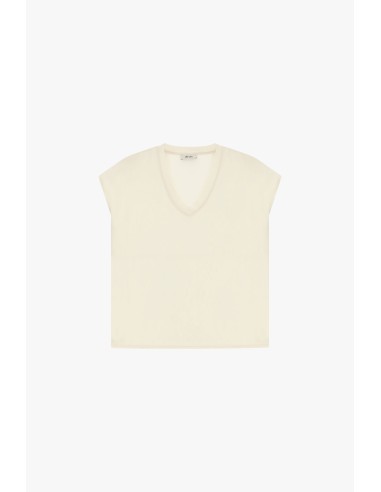Ruime blouse met V-hals en korte mouwen Dixie