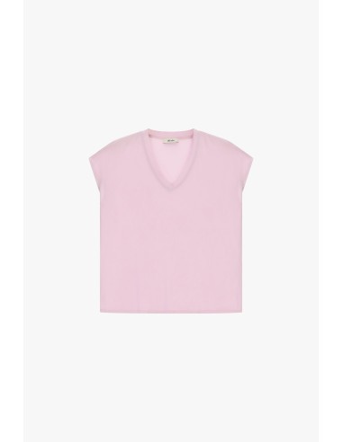 Ruime blouse met V-hals en korte mouwen Dixie