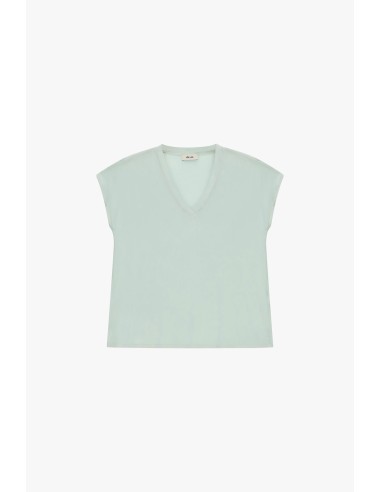Ruime blouse met V-hals en korte mouwen Dixie