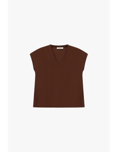 Ruime blouse met V-hals en korte mouwen Dixie