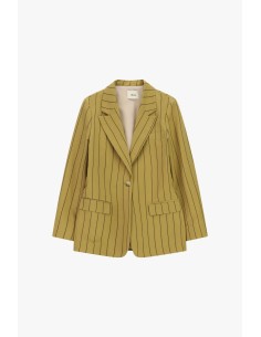 Gestreepte blazer met zakken en enkelrijige sluiting Dixie 2