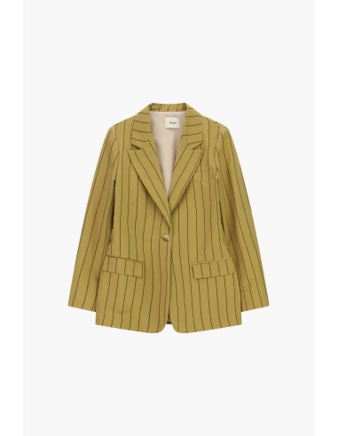 Gestreepte blazer met zakken en enkelrijige sluiting Dixie