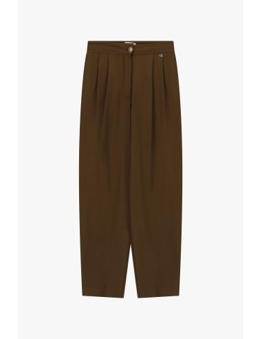 Dixie cropped palazzobroek met plooien