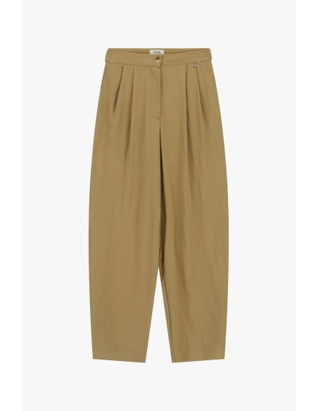 Dixie cropped palazzobroek met plooien