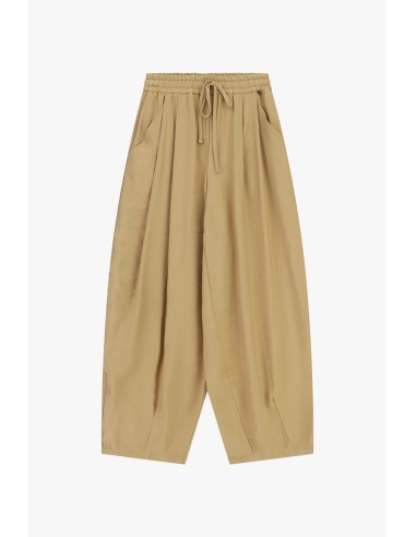 Cropped palazzobroek met elastische tailleband en trekkoord van Dixie