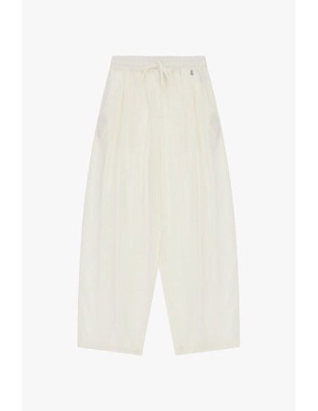 Cropped palazzobroek met elastische tailleband en trekkoord van Dixie