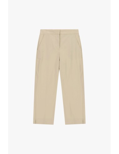 Dixie cropped broek met rechte pijpen en zakken